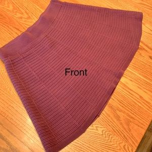 "Loft" burgundy knit skirt, NWT, size L